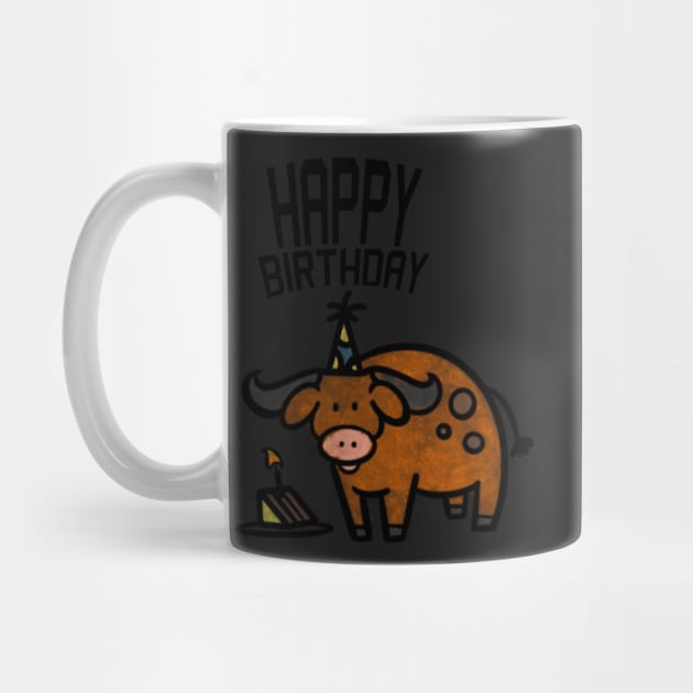 Bull Birthday by trippyart